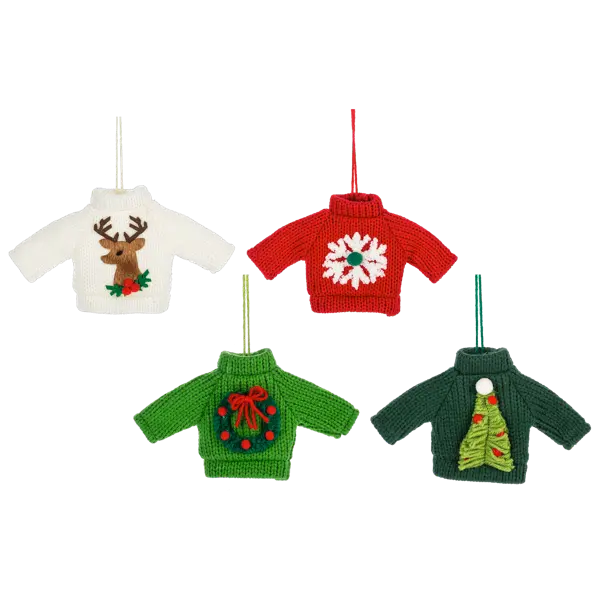 Sweater Ornaments Holiday Ornaments