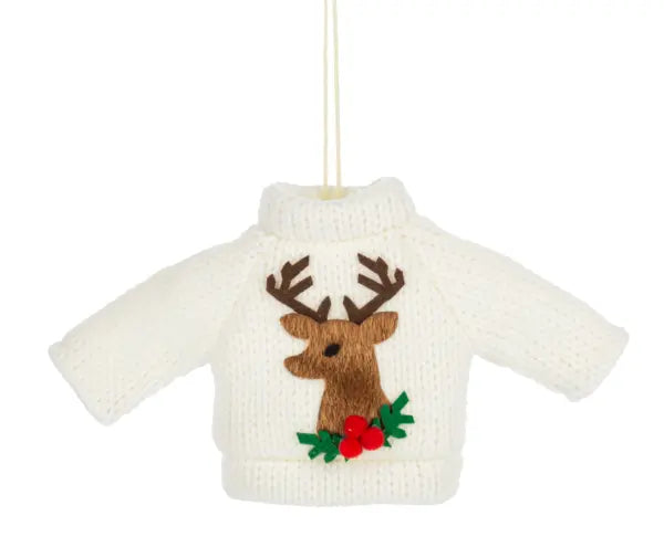 Sweater Ornaments Holiday Ornaments Reindeer 12045036