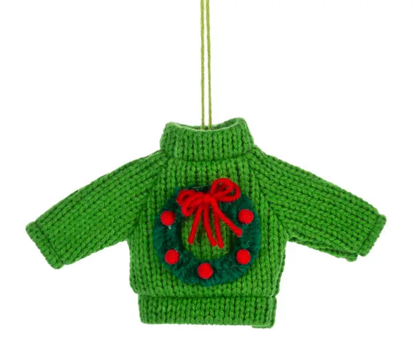 Sweater Ornaments Holiday Ornaments Wreath 12045039