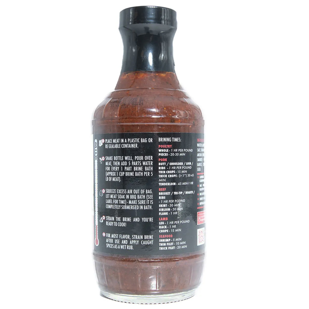 Sweetwater Spice Ancho Chipotle Brisket Bath Brine Concentrate Marinades & Grilling Sauces 12020902