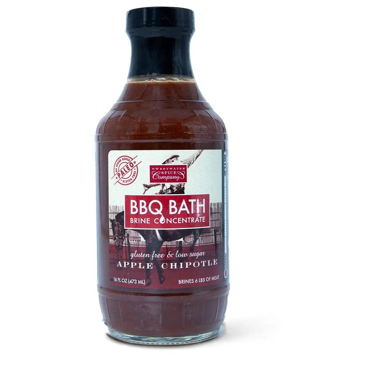 Sweetwater Spice Bath Brine Concentrate Marinades & Grilling Sauces Apple Chipotle BBQ 12020899