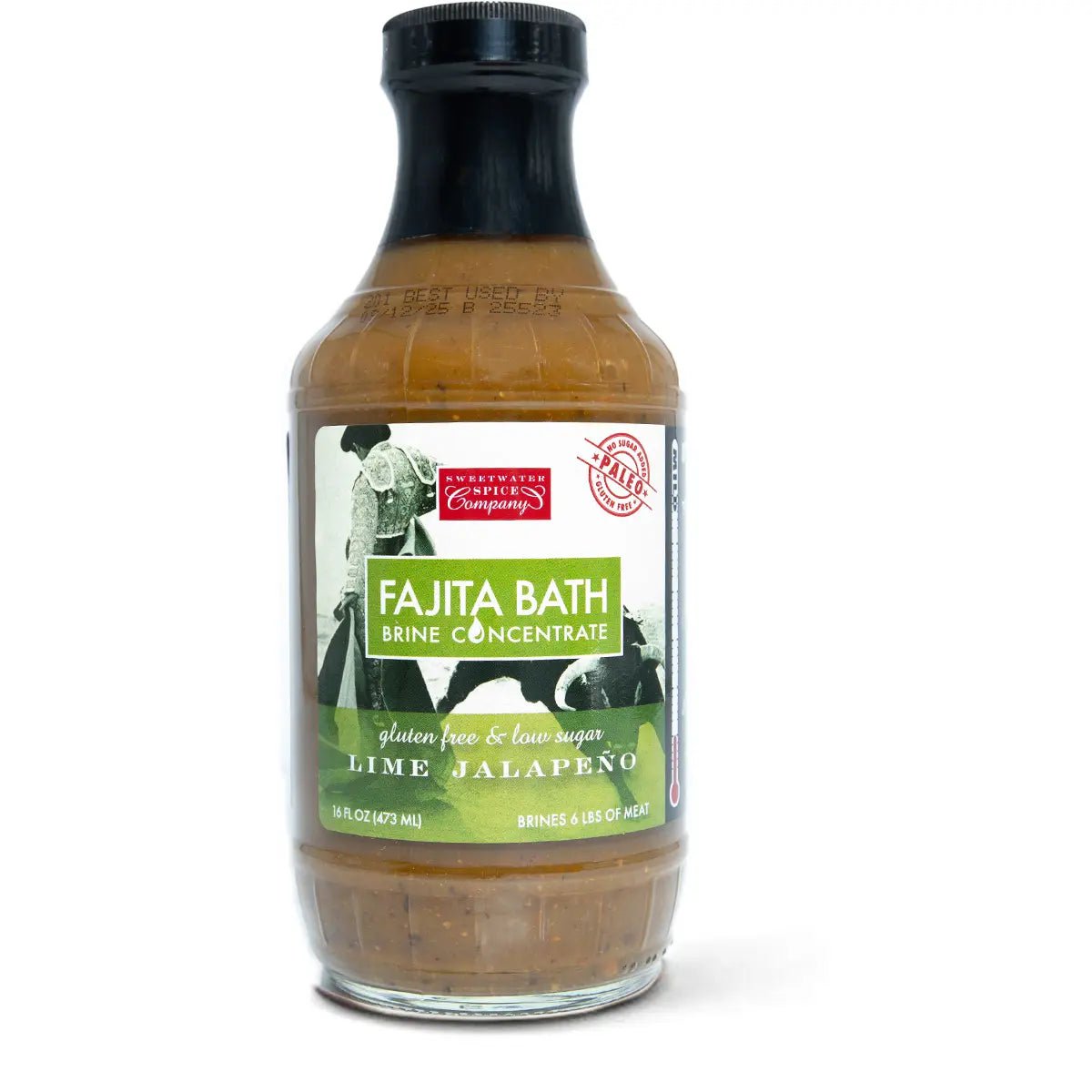 Sweetwater Spice Bath Brine Concentrate Marinades & Grilling Sauces Lime Jalapeno Fajita 12020910