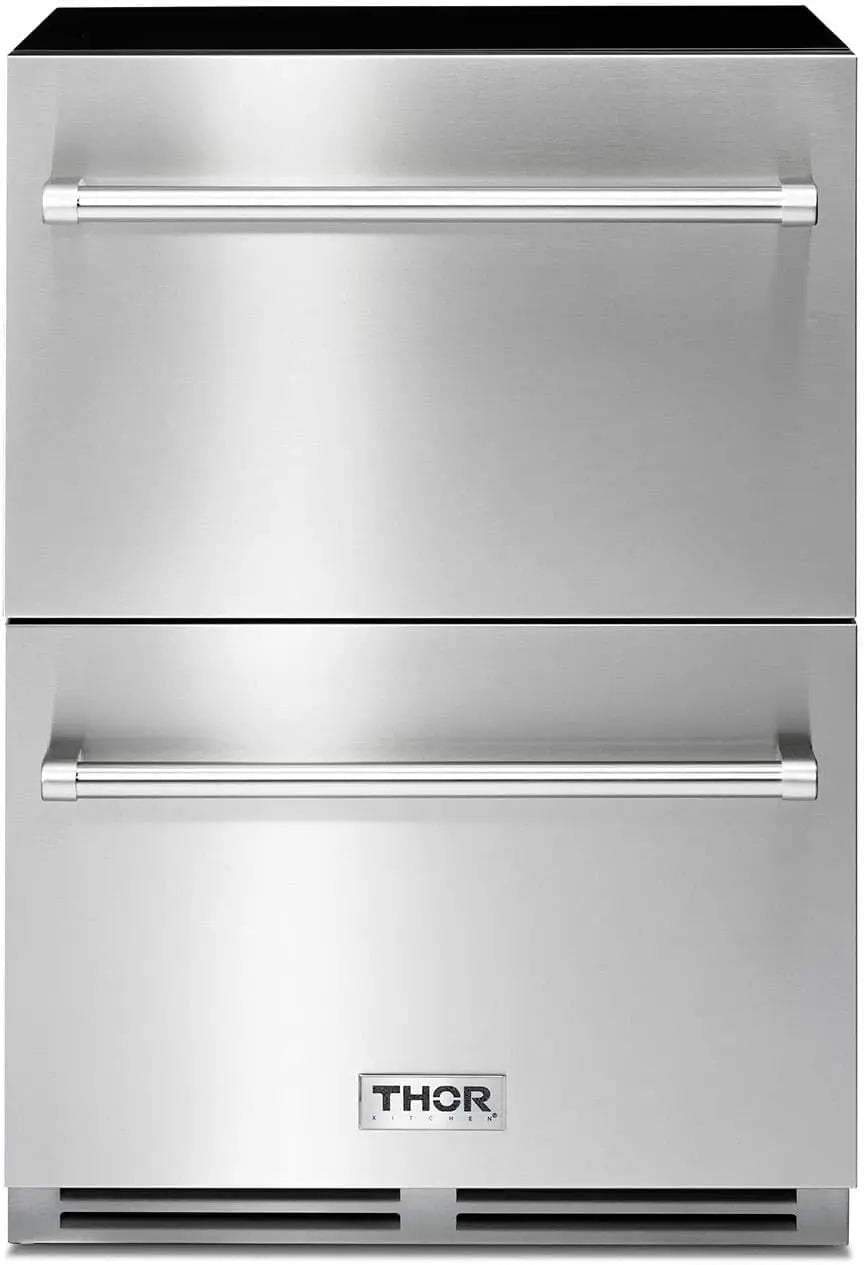 Thor 24" Indoor / Outdoor Undercounter Double Drawer Refrigerator, TRF24U Refrigerators 12044337