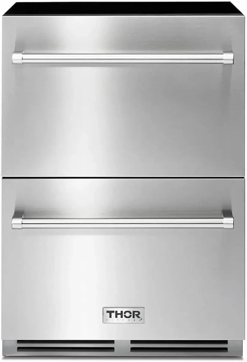 Thor 24" Indoor / Outdoor Undercounter Double Drawer Refrigerator, TRF24U