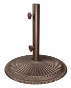 Treasure Garden 50lb Classic Umbrella Base with Bronze Finish Outdoor Umbrella Bases 12023958