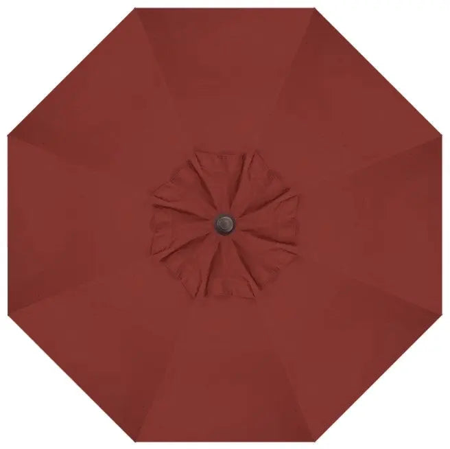 Treasure Garden 9' Starlux Collar Tilt Umbrella with Bronze Frame Outdoor Umbrellas & Sunshade