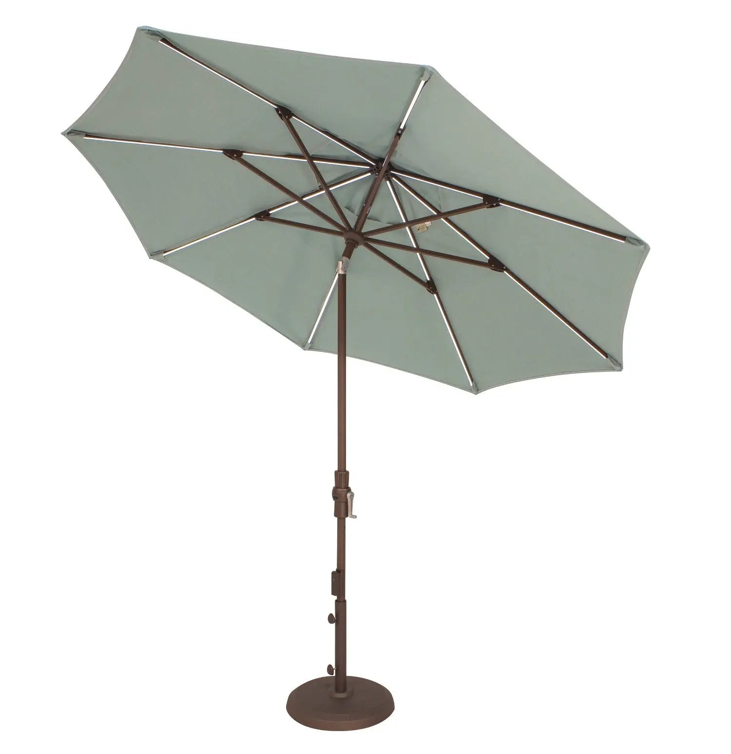 Treasure Garden 9' Starlux Collar Tilt Umbrella with Bronze Frame Outdoor Umbrellas & Sunshade