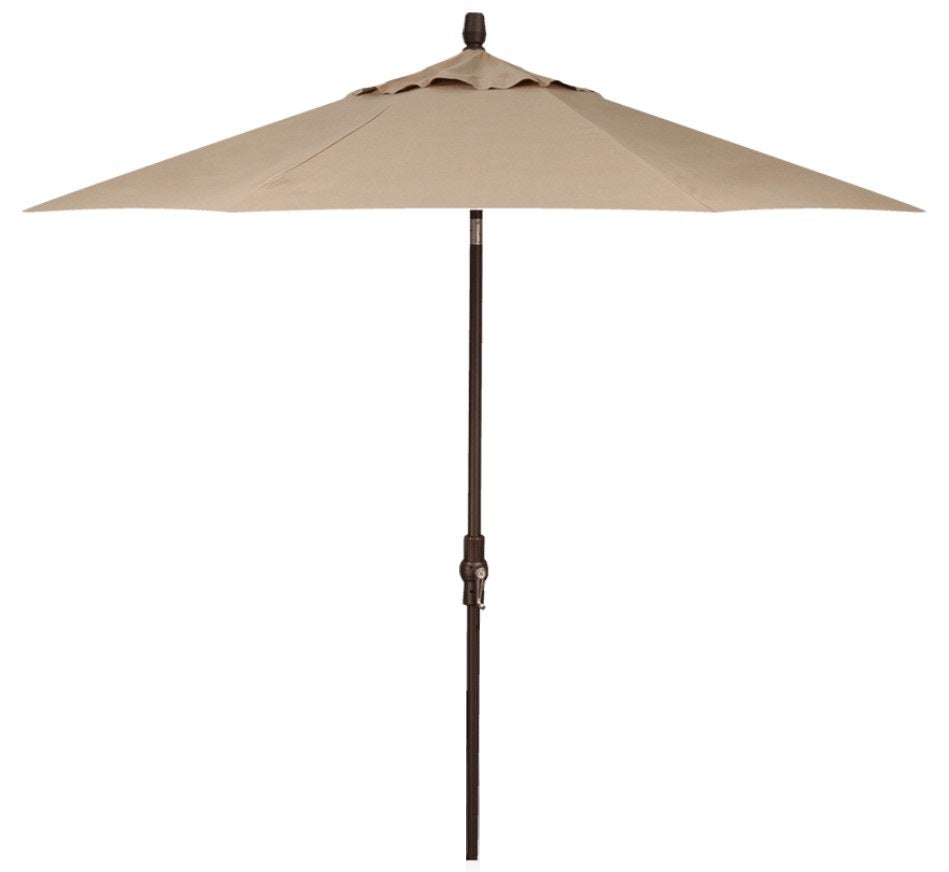 Treasure Garden 9' Starlux Collar Tilt Patio Umbrella Bronze