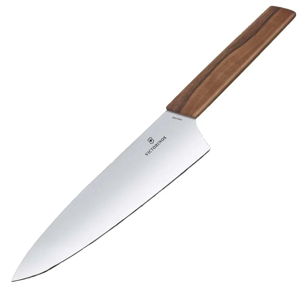 Victorinox 8" Swiss Modern Chef's Carving Knife - Walnut Handle Kitchen Knives 12039218