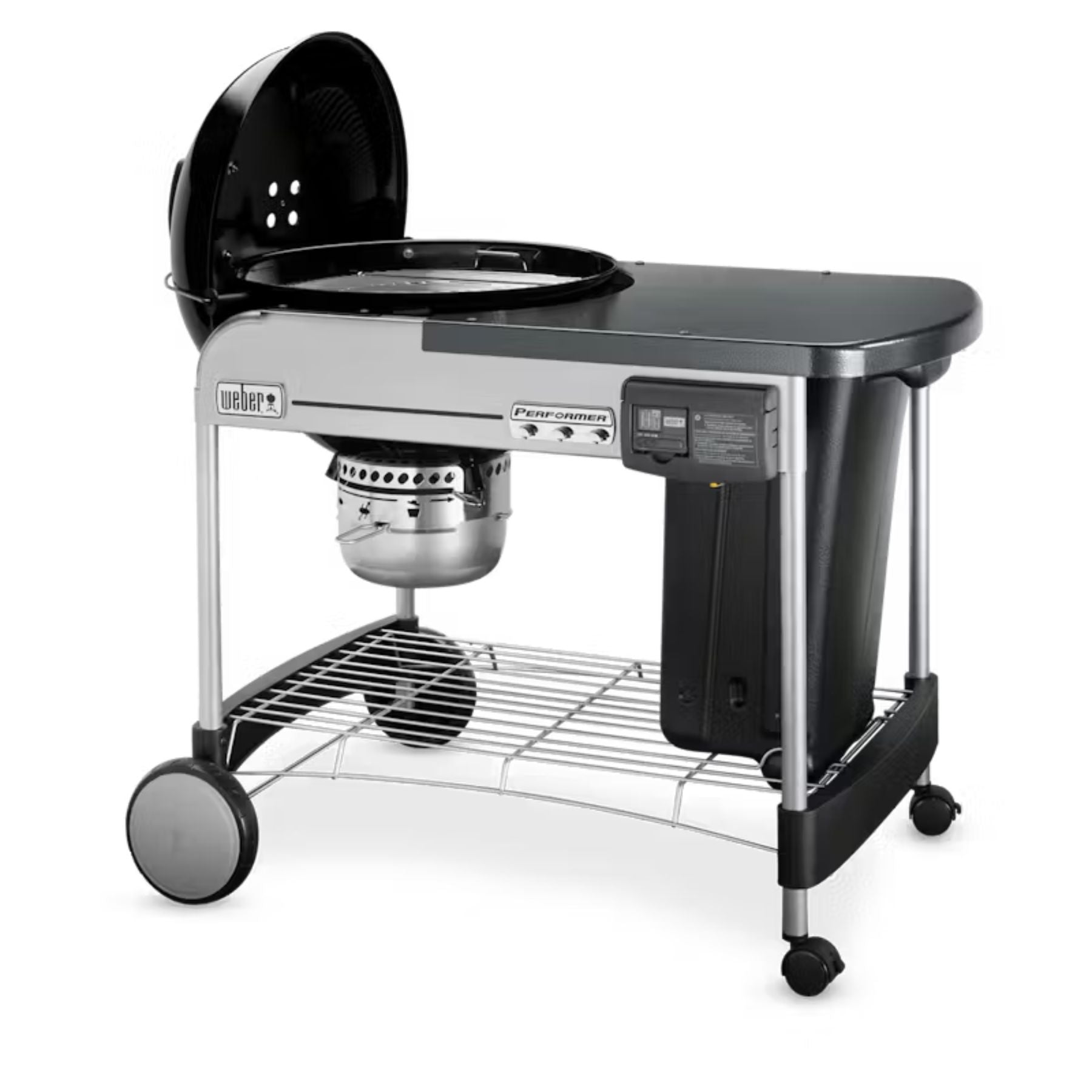 Weber Performer Deluxe Charcoal Grill, 22.5" in Black Outdoor Grills 12023976