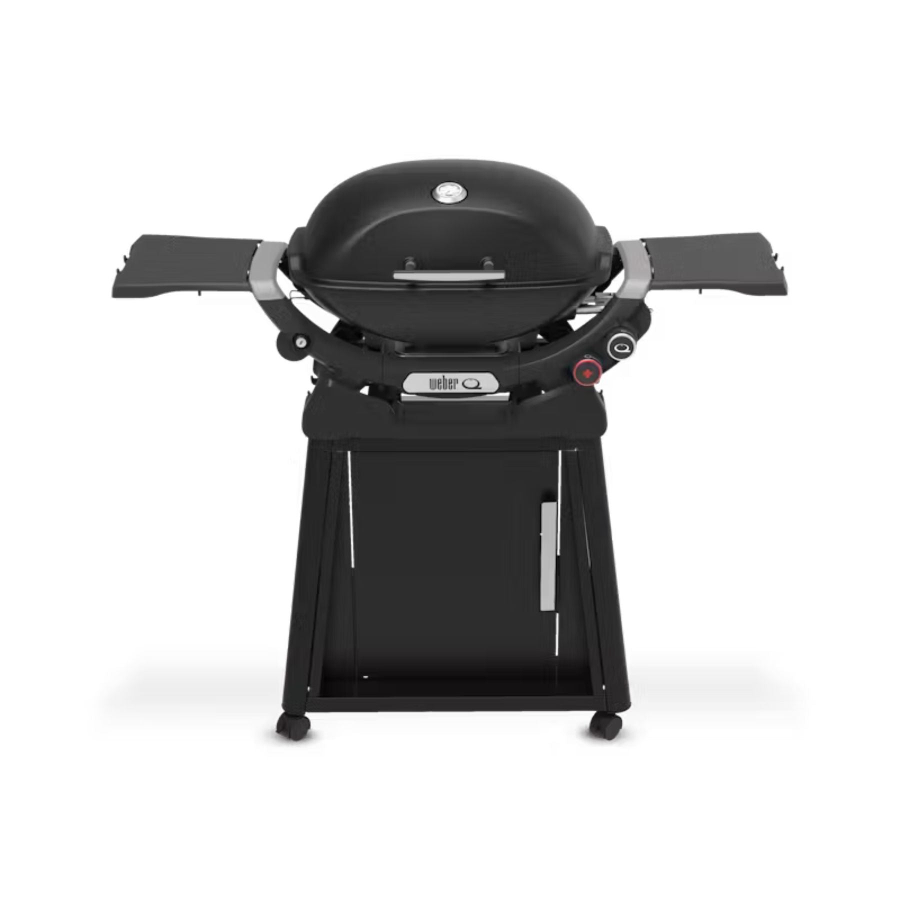 Weber Q 2800N+ Gas Grill with Stand, Midnight Black Outdoor Grill 12045306