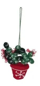 Wool Felt Embroidered Cactus Ornament Holiday Ornaments Snowflake 12039973