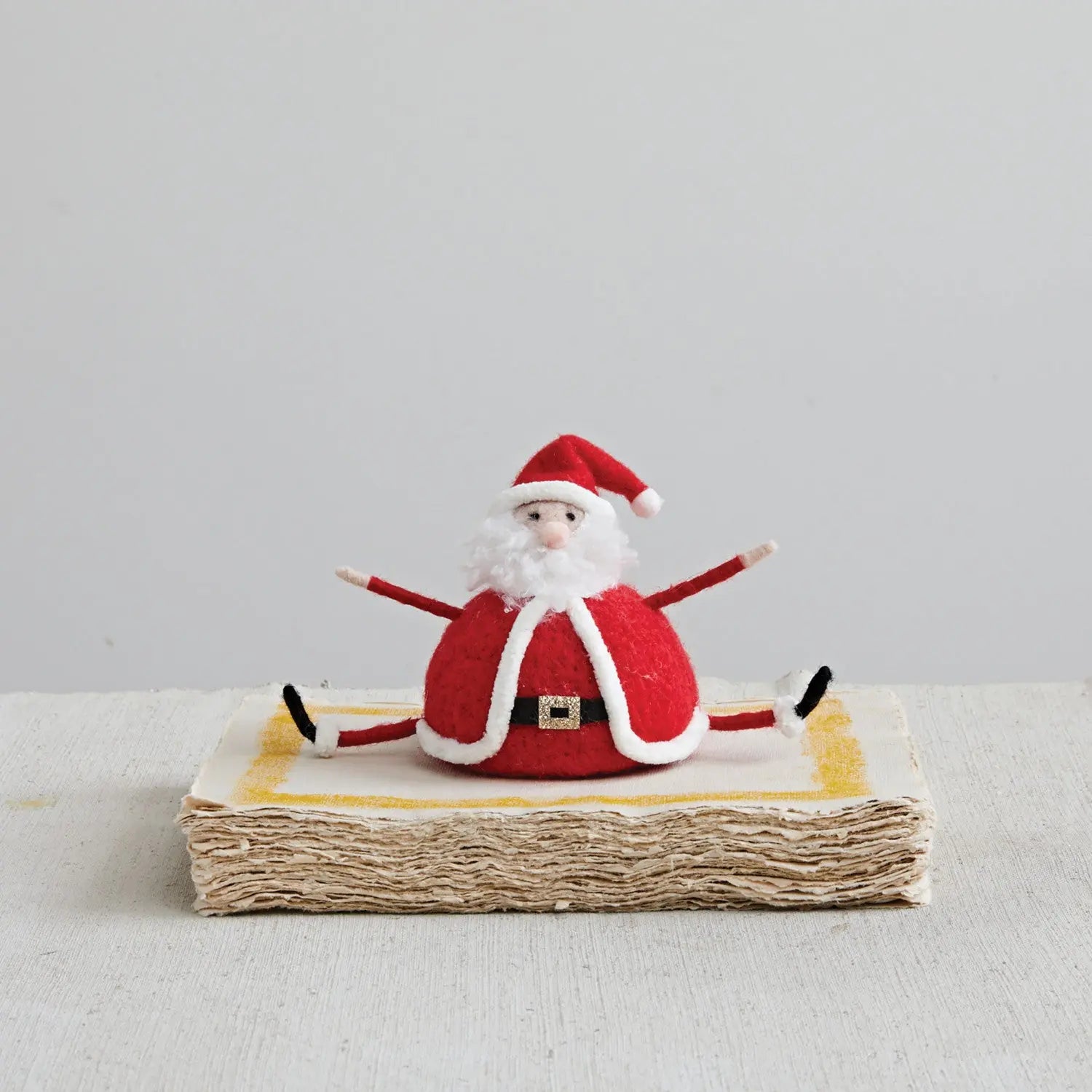 Wool Felt Sitting Santa Seasonal & Holiday Decorations 12044805