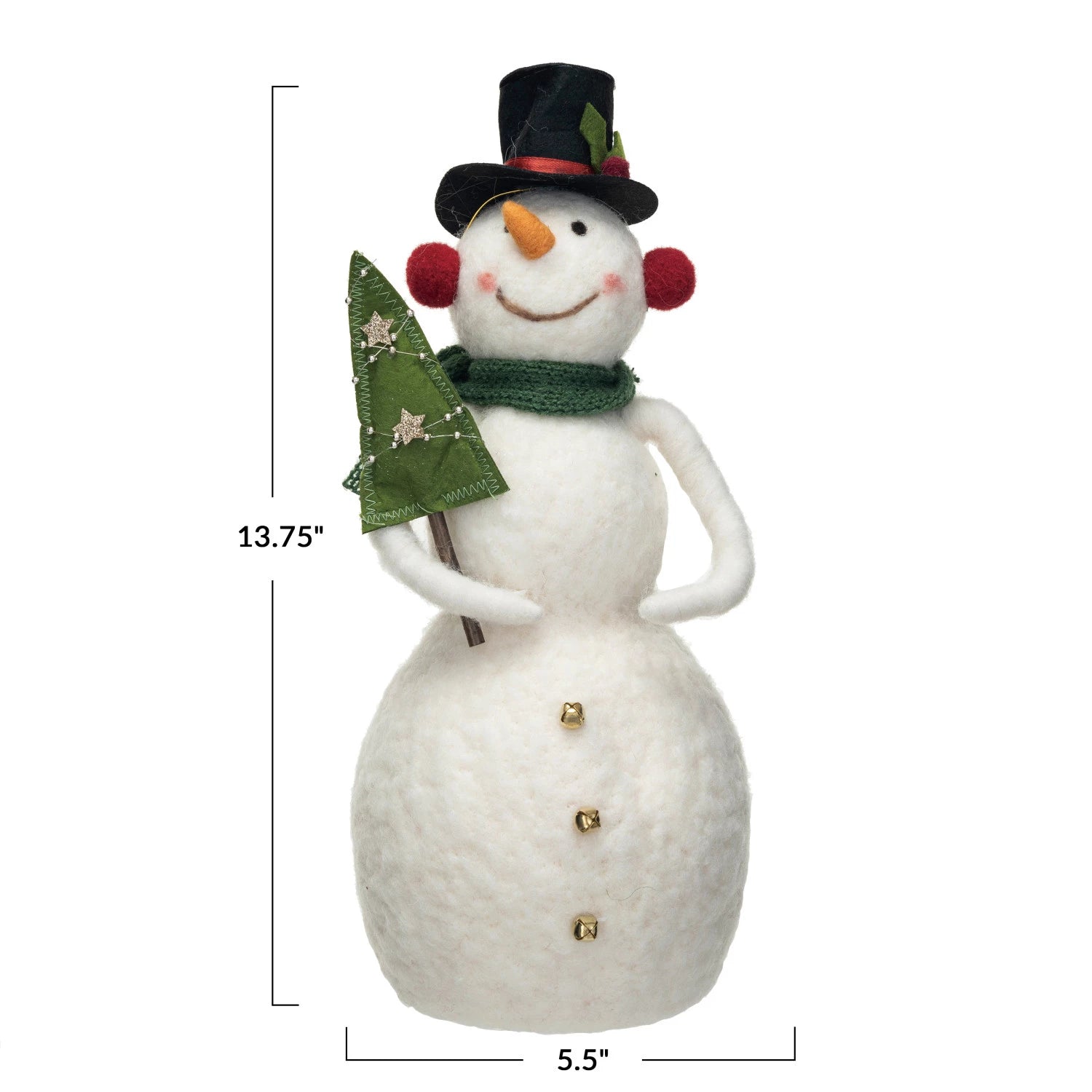 Wool Snowman with Christmas Tree 12044714