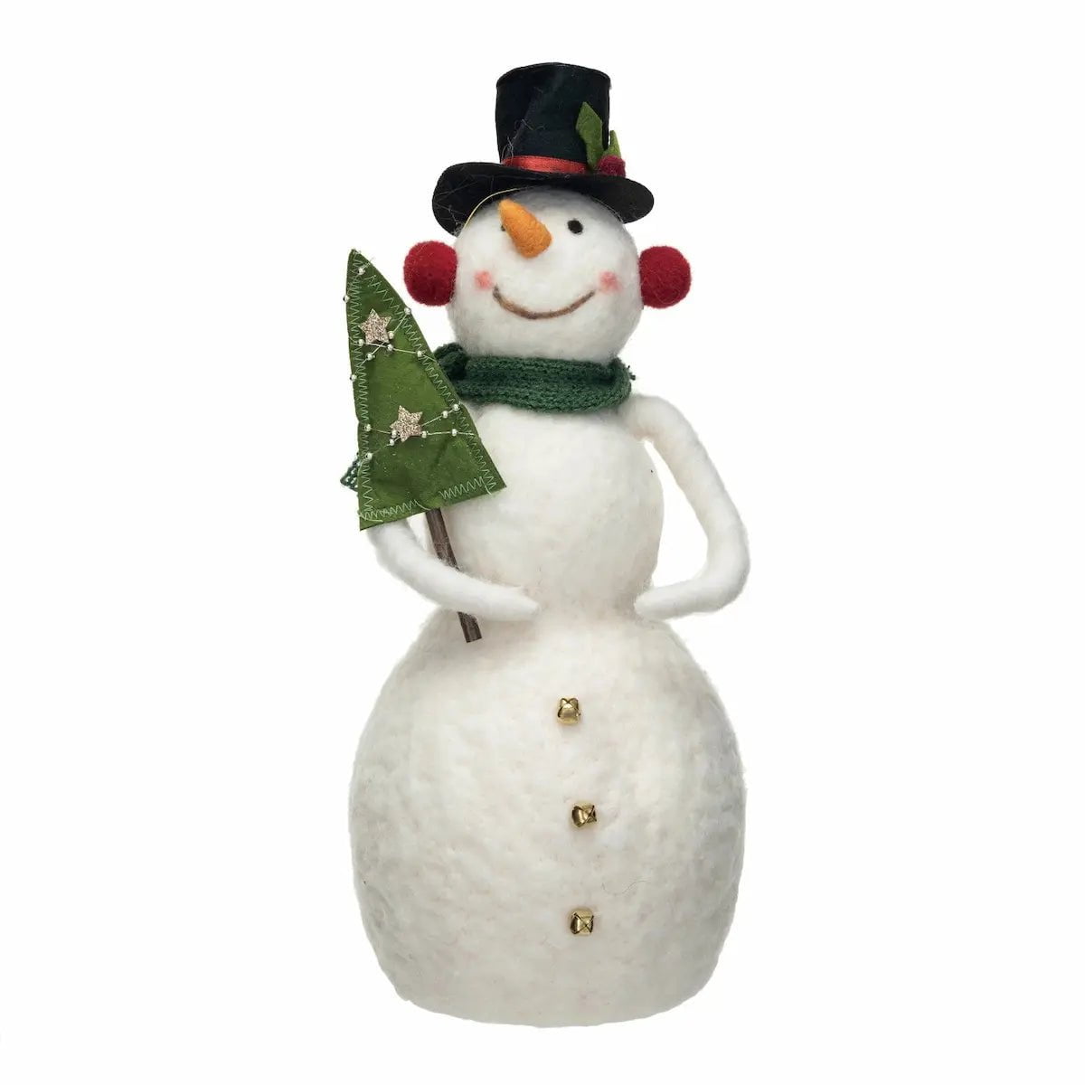 Wool Snowman with Christmas Tree Seasonal & Holiday Decorations 12044714