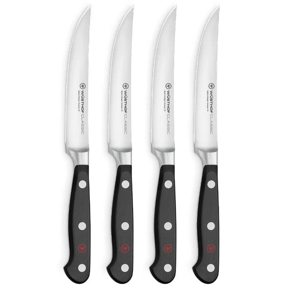 Wusthof Classic 4-Piece 4 1/2" Steak Knife Set Kitchen Knives 12035294