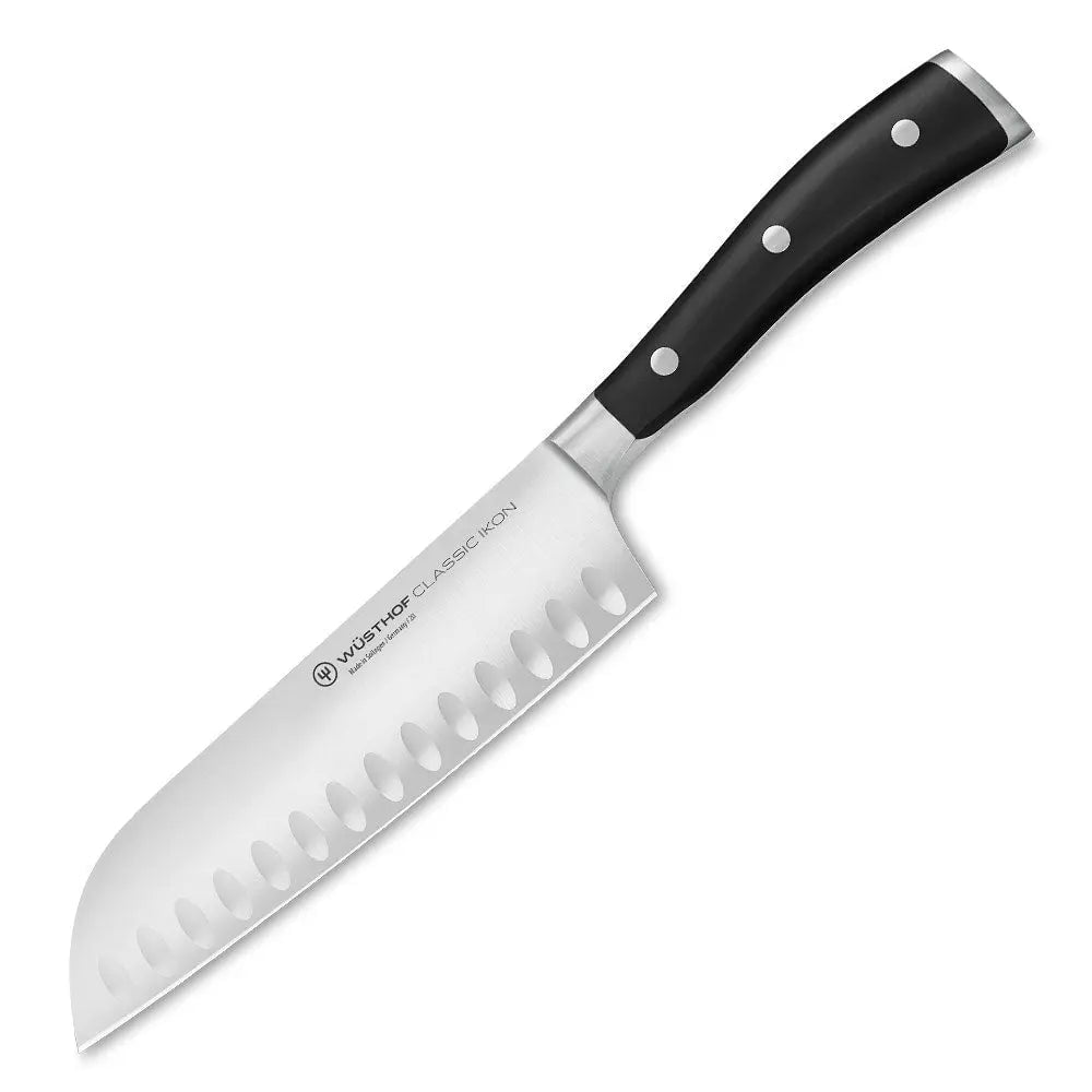 Wusthof Classic IKON 7" Santoku Knife with Granton Edge Kitchen Knives 12025255