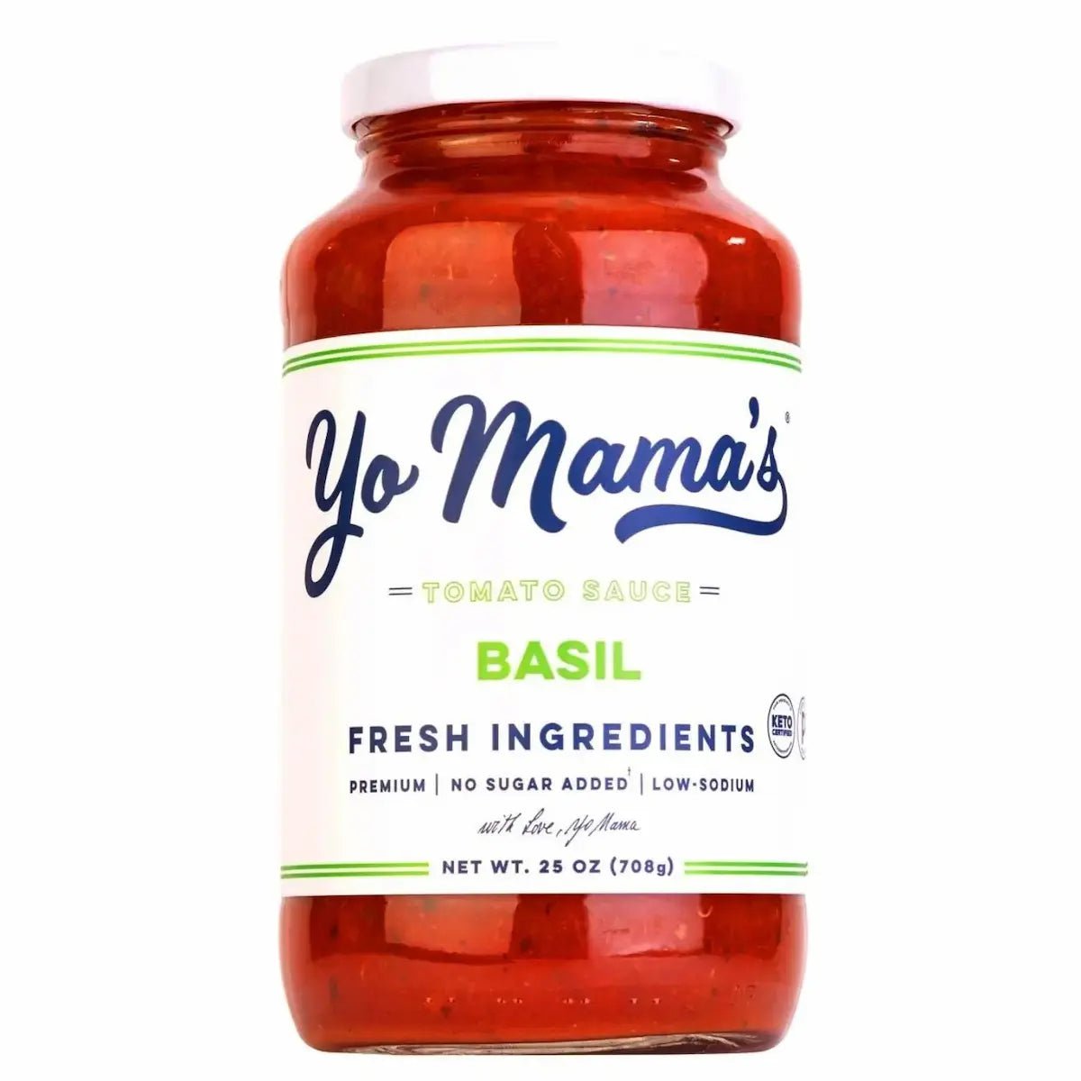 Yo Mama Bellisima Basil Pasta Sauce, 25oz Pasta Sauce 12044403