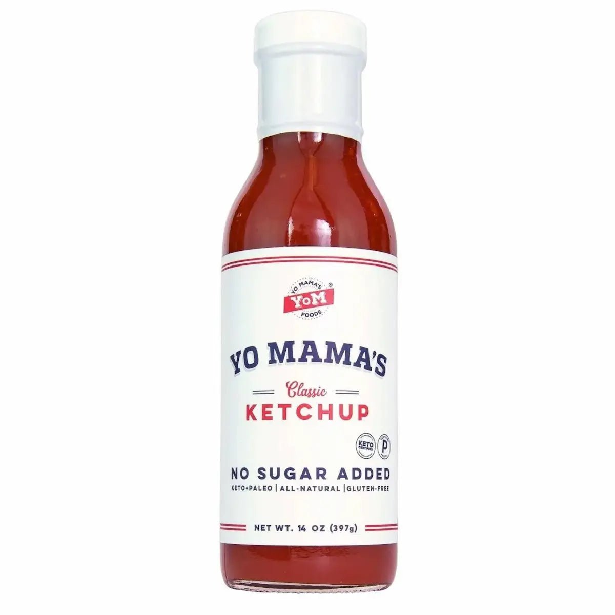 Yo Mama No Sugar Added Ketchup, 14oz Condiments & Sauces 12044352