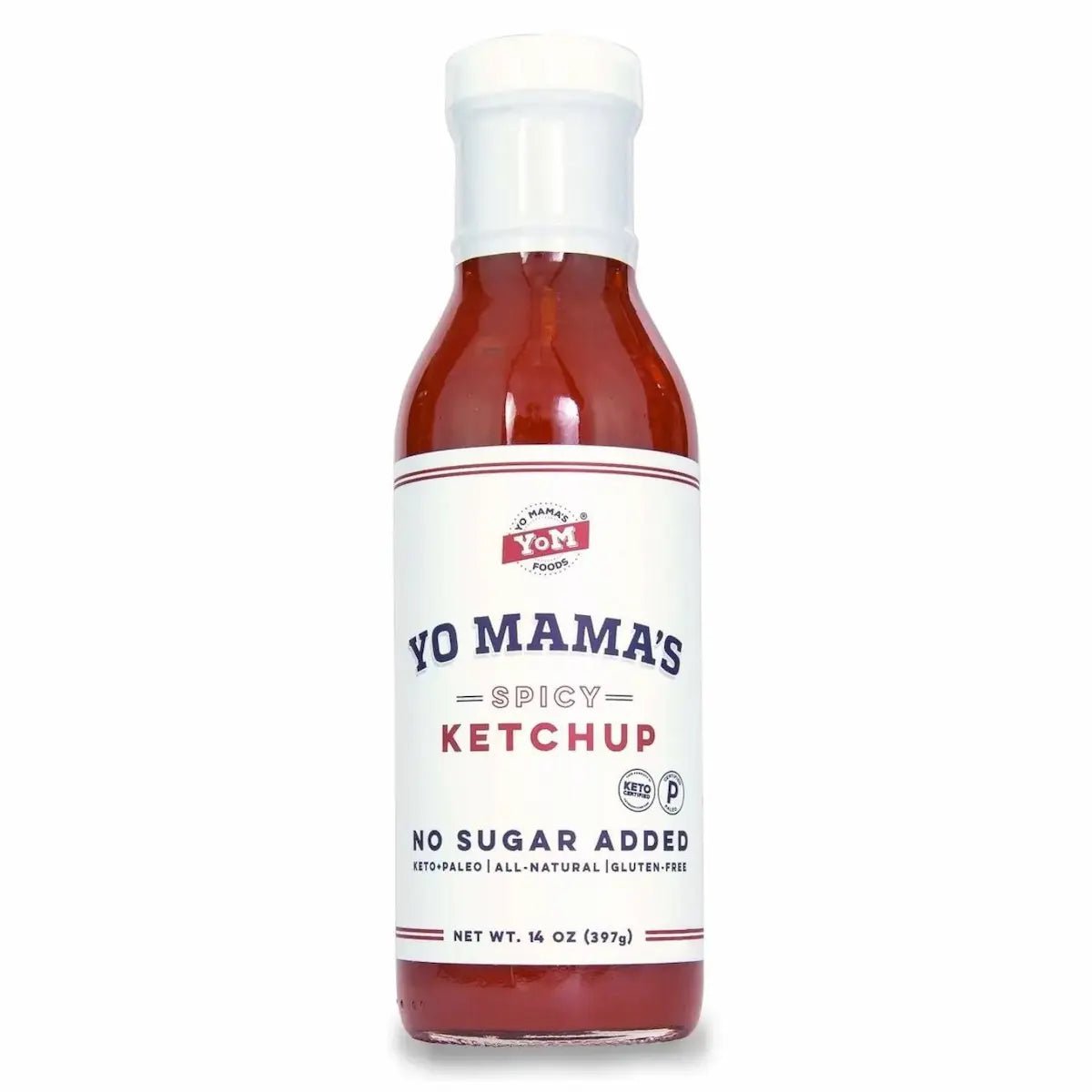 Yo Mama No Sugar Added Spicy Ketchup, 14oz Condiments & Sauces 12044353