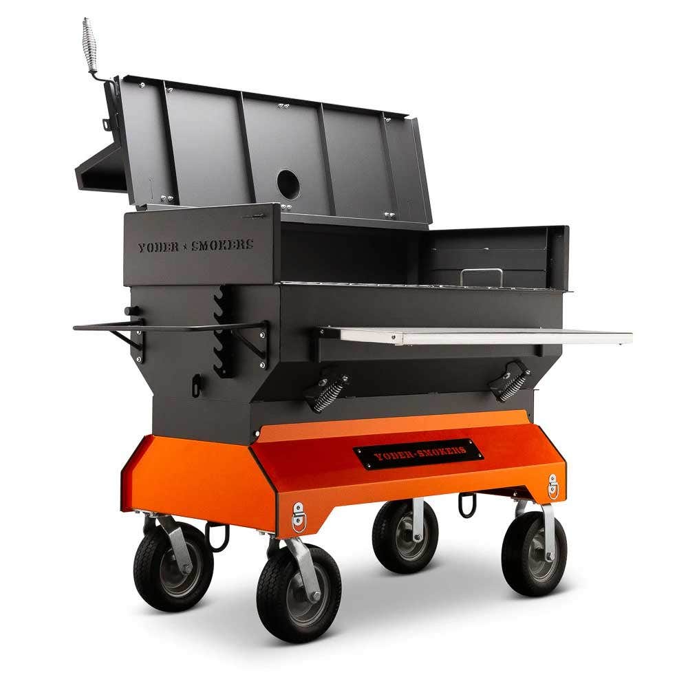 Yoder Smokers 48 inch Adjustable Charcoal Grill on Competition Cart Outdoor Grills