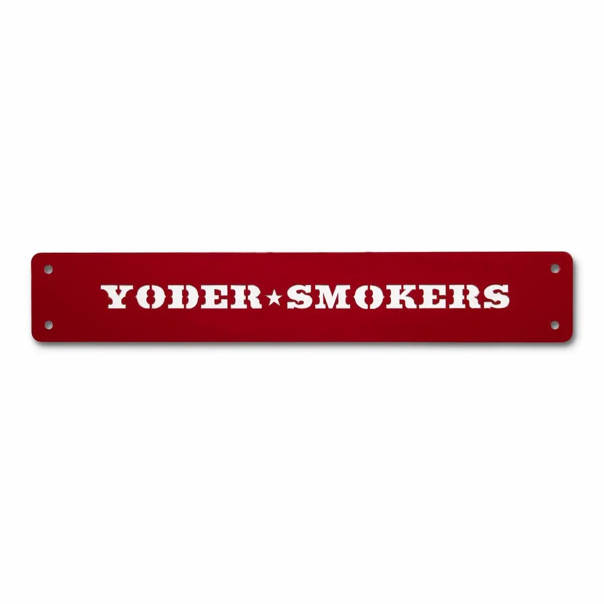 Yoder Smokers Logo Competition Cart Placards Outdoor Grill Replacement Parts Red 12033465