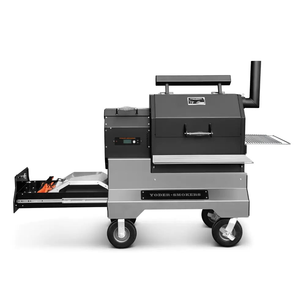 Yoder Smokers YS480s Pellet Grill on Competition Cart with Storage Drawer Outdoor Grill