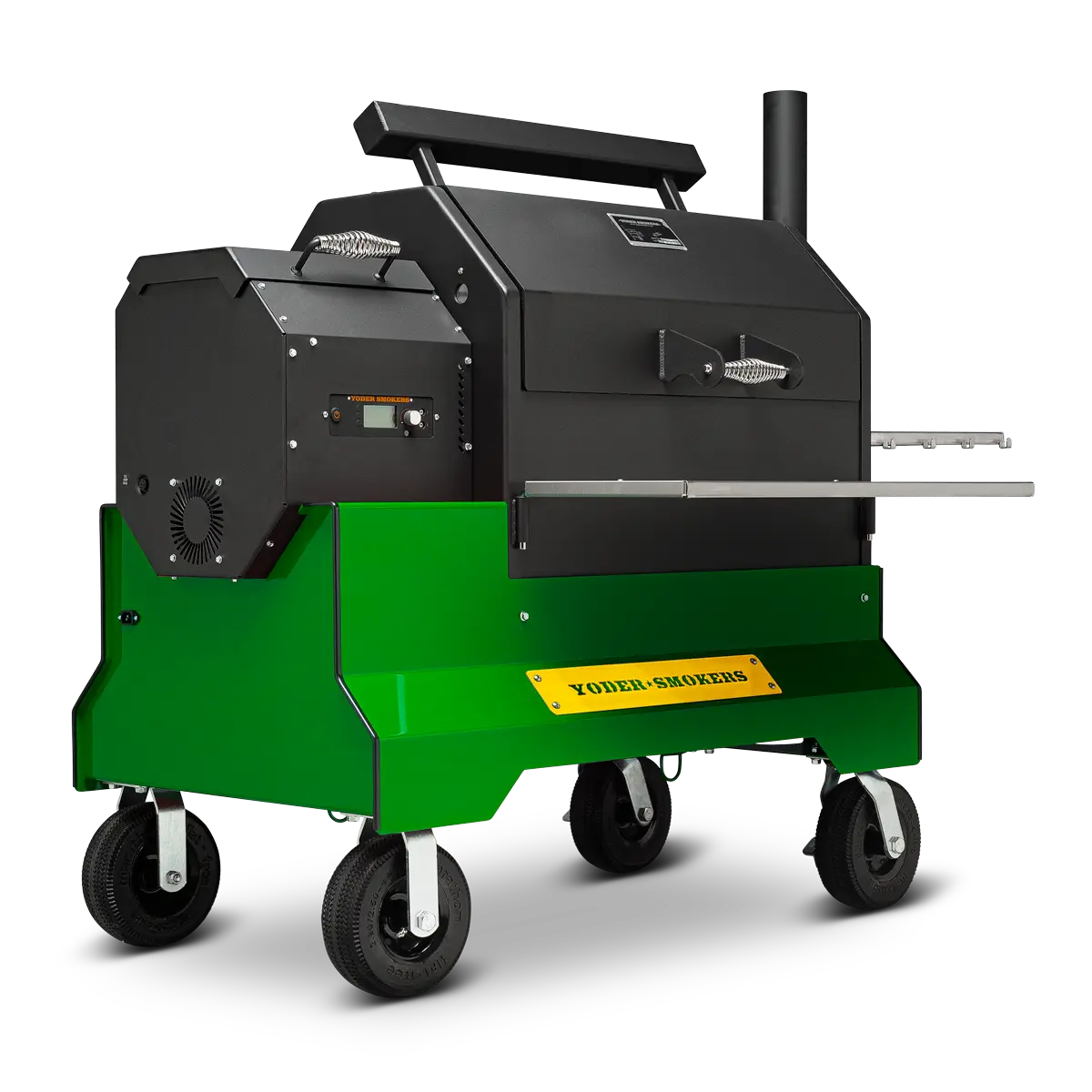 Yoder Smokers YS640s Pellet Grill on Competition Cart Limited Edition Colors Outdoor Grills Green 12034647