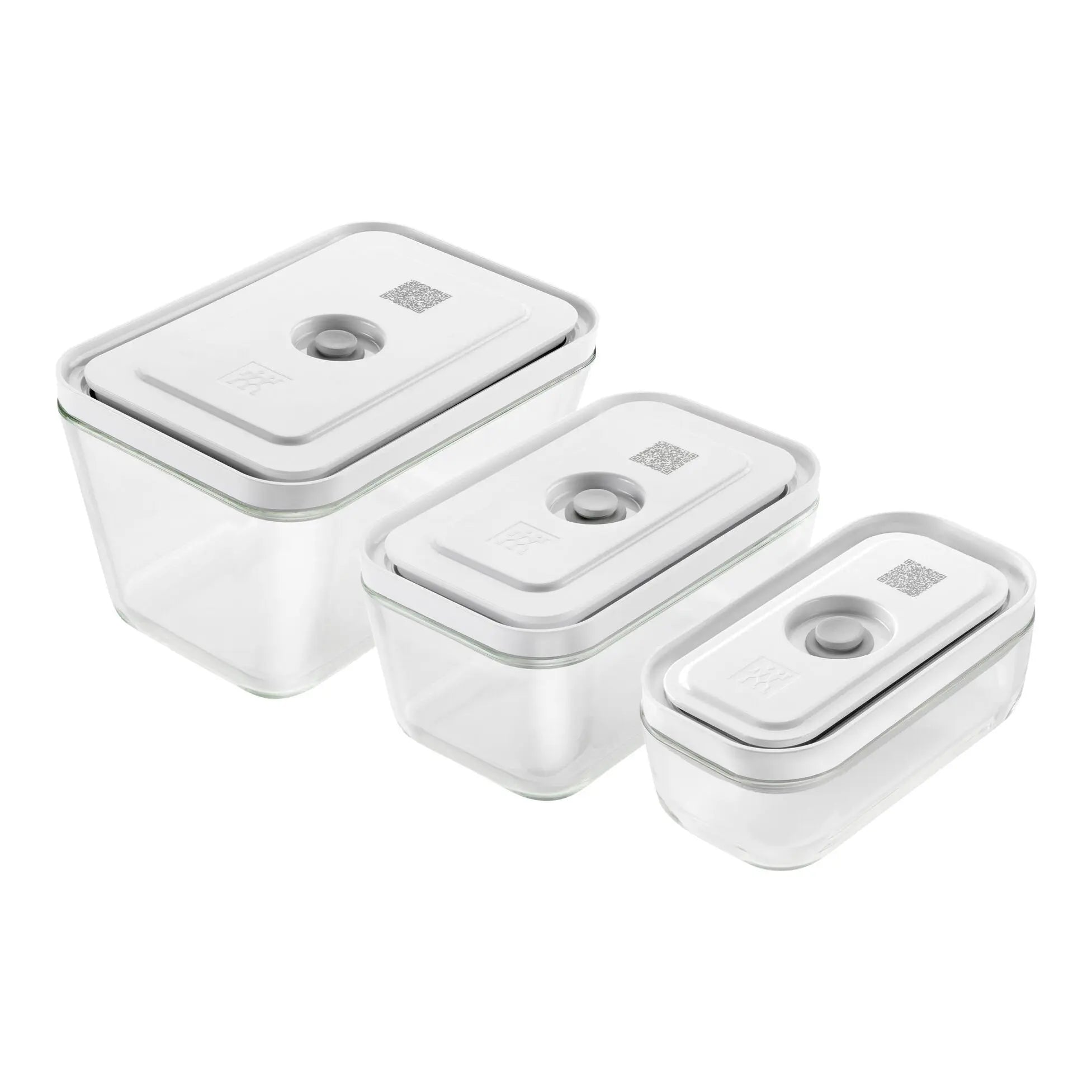 ZWILLING Fresh & Save 3-pc Vacuum Box Assorted Glass Container Set Kitchen Appliance Accessories 12045887