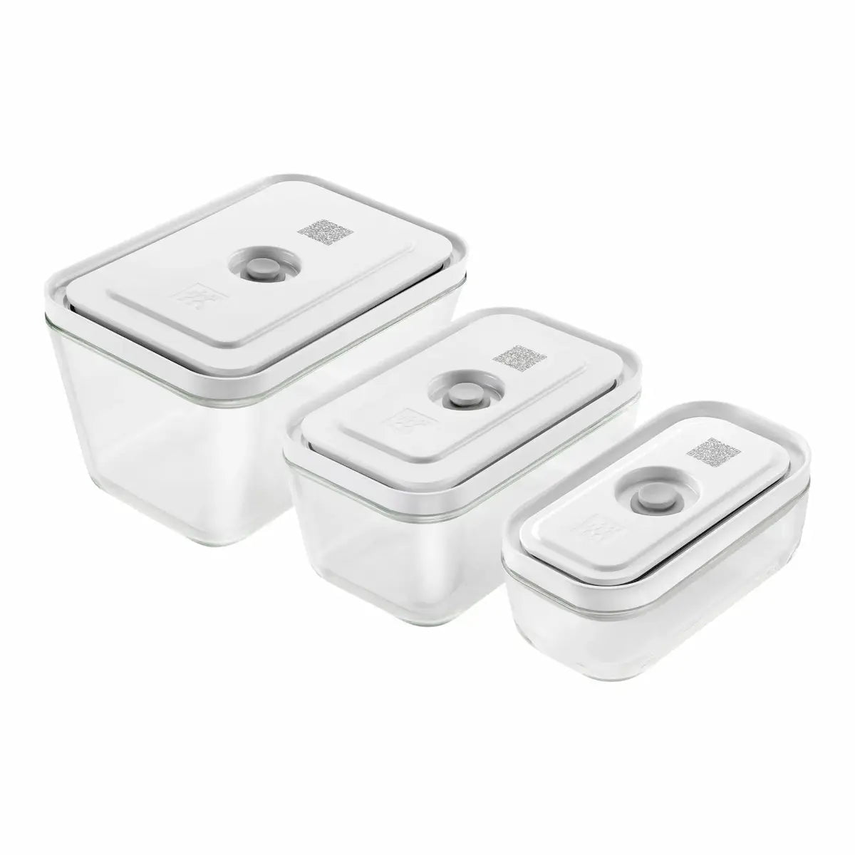 ZWILLING Fresh & Save 3-pc Vacuum Box Assorted Glass Container Set Kitchen Appliance Accessories 12045887